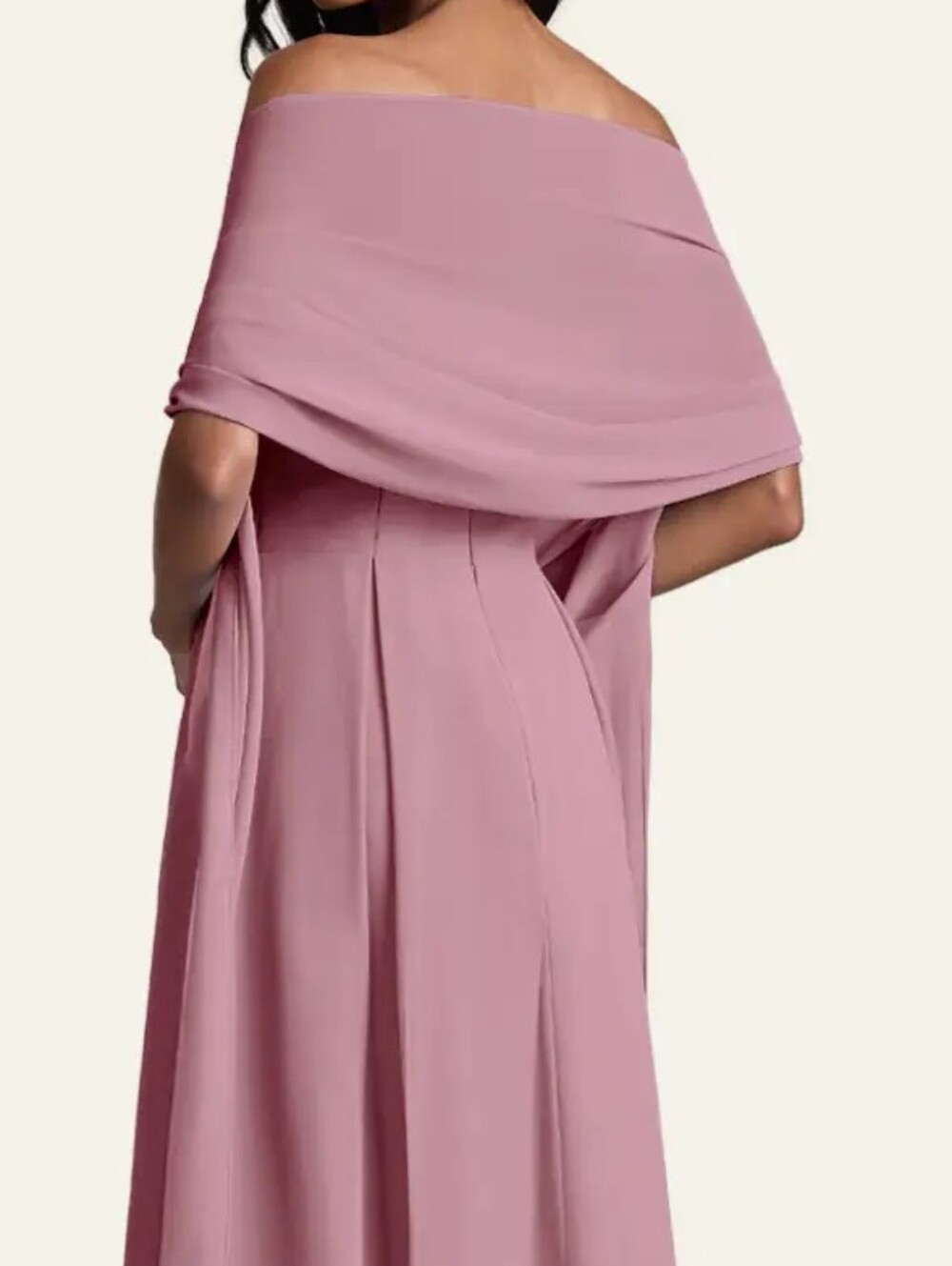 Azazie Matching Chiffon Shawl - Vintage Mauve